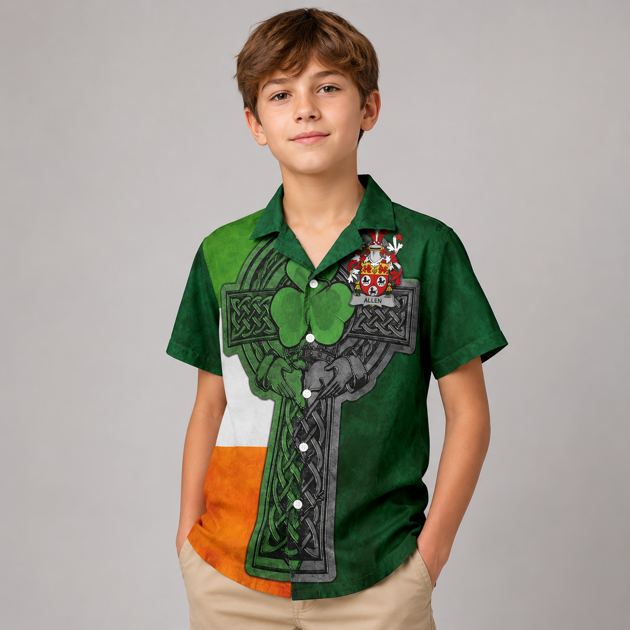 Irish-Inspired Kids' Hawaiian Shirts