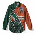 Aungier Irish Coat of Arms Women’s Casual Shirt Celtic Geometry