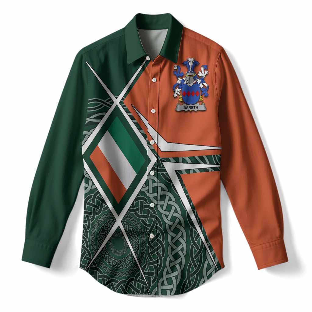 Bareth Irish Coat of Arms Women’s Casual Shirt Celtic Geometry
