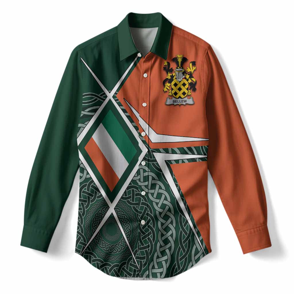 Bellew Irish Coat of Arms Women’s Casual Shirt Celtic Geometry