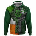 Colinson Irish Coat of Arms Hoodie with Shamrock Celtic Cross