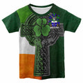 Dolan Irish Coat of Arms Kids' T-shirt with Shamrock Celtic Cross