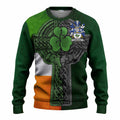 Dowling Irish Coat of Arms Sweater with Shamrock Celtic Cross