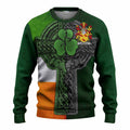 Gormley Irish Coat of Arms Sweater with Shamrock Celtic Cross
