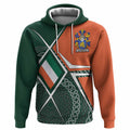 Hanratty Irish Coat of Arms Hoodie Celtic Geometry