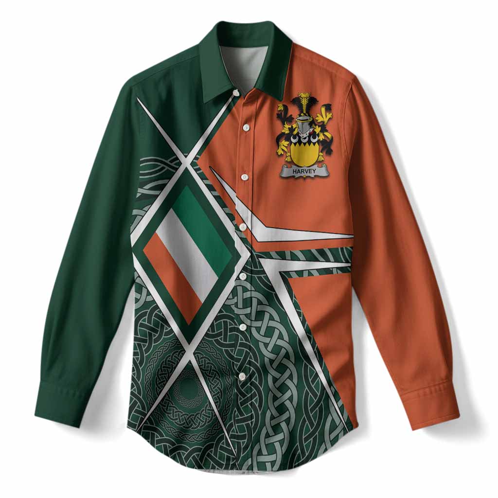 Harvey Irish Coat of Arms Women’s Casual Shirt Celtic Geometry