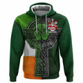 Haugh Irish Coat of Arms Hoodie with Shamrock Celtic Cross