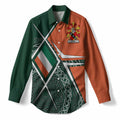 Ivers Irish Coat of Arms Women’s Casual Shirt Celtic Geometry