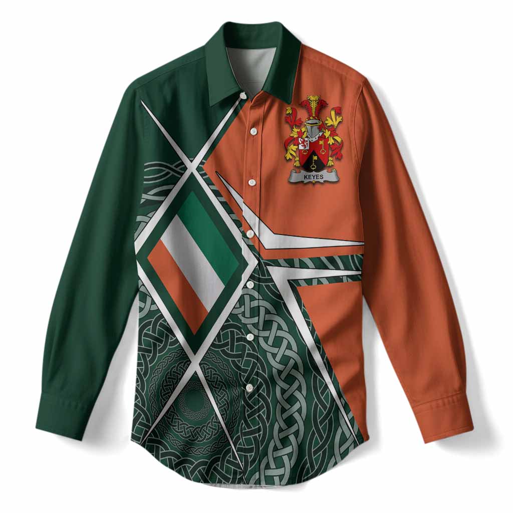 Keyes Irish Coat of Arms Women’s Casual Shirt Celtic Geometry