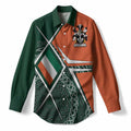 Ley Irish Coat of Arms Women’s Casual Shirt Celtic Geometry