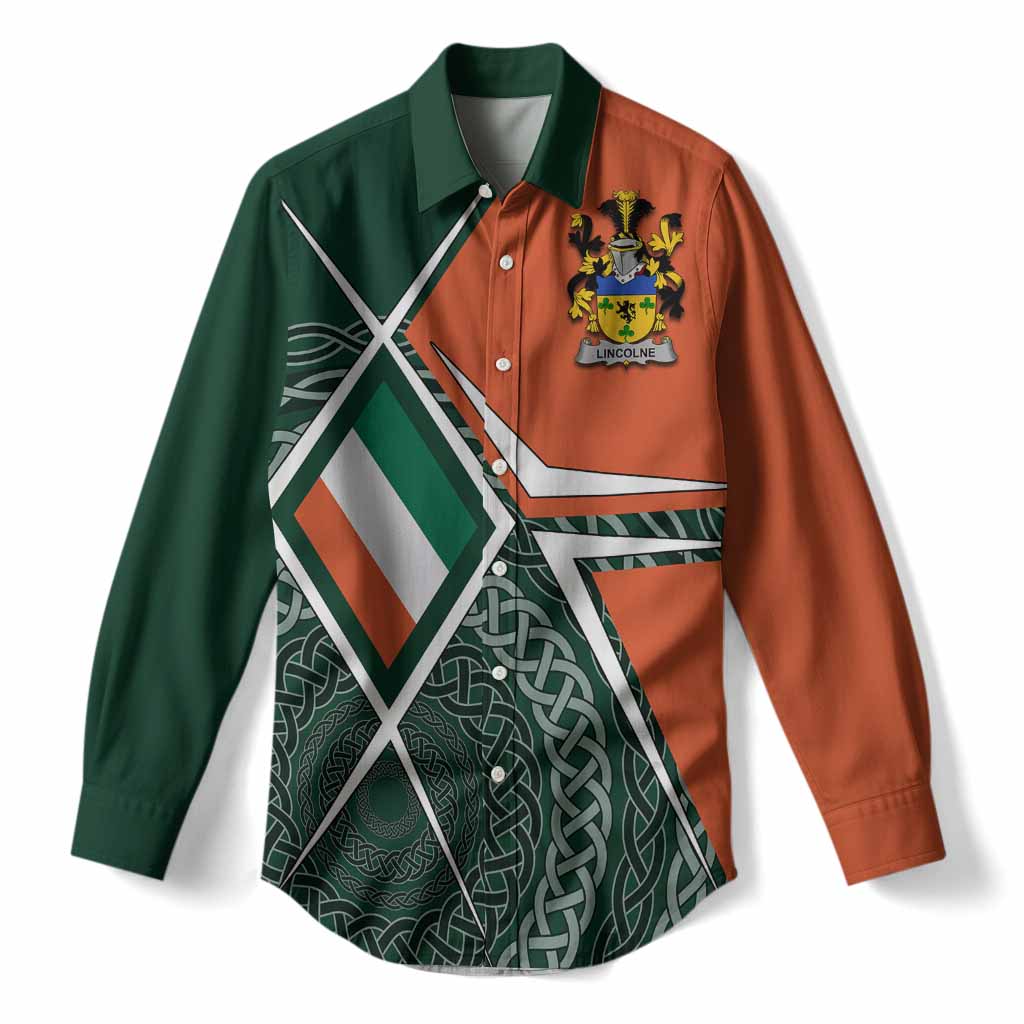 Lincolne Irish Coat of Arms Women’s Casual Shirt Celtic Geometry