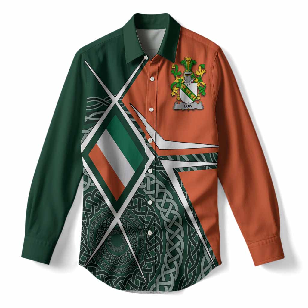 Low Irish Coat of Arms Women’s Casual Shirt Celtic Geometry