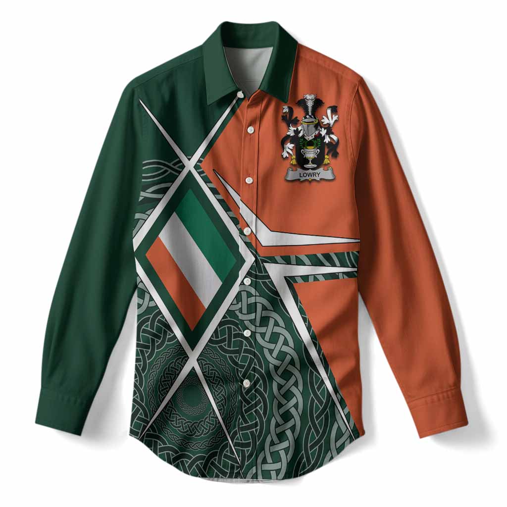 Lowry Irish Coat of Arms Women’s Casual Shirt Celtic Geometry