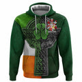 McGrath Irish Coat of Arms Hoodie with Shamrock Celtic Cross
