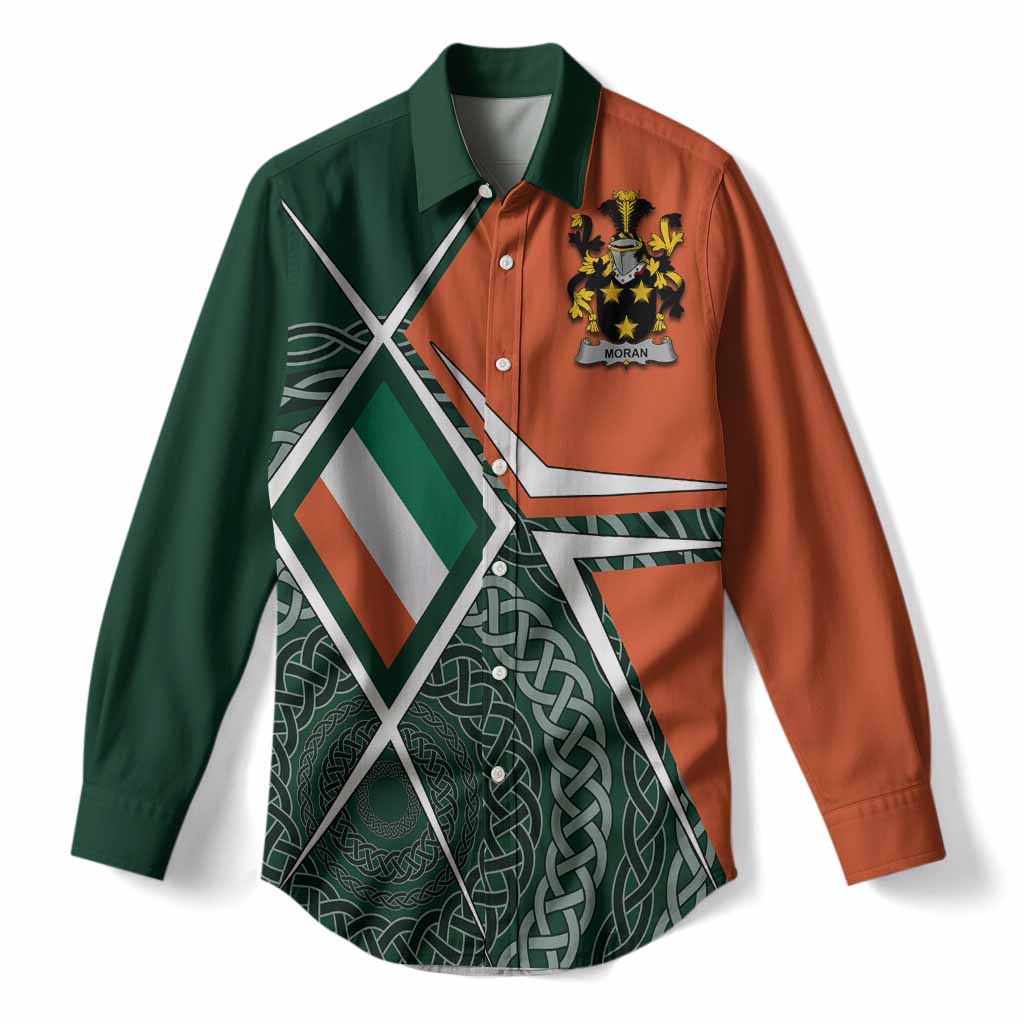 Moran Irish Coat of Arms Women’s Casual Shirt Celtic Geometry