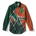 O'Connor 2 Irish Coat of Arms Women’s Casual Shirt Celtic Geometry