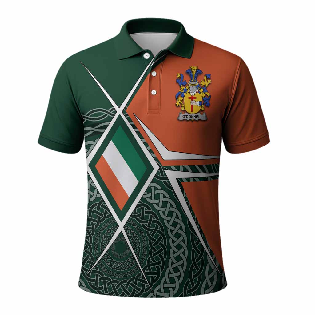 O'Donnell Irish Coat of Arms Men's Polo Shirt Celtic Geometry