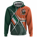 Rawlins Irish Coat of Arms Hoodie Celtic Geometry