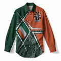 Strong Irish Coat of Arms Women’s Casual Shirt Celtic Geometry