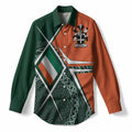 Upton Irish Coat of Arms Women’s Casual Shirt Celtic Geometry