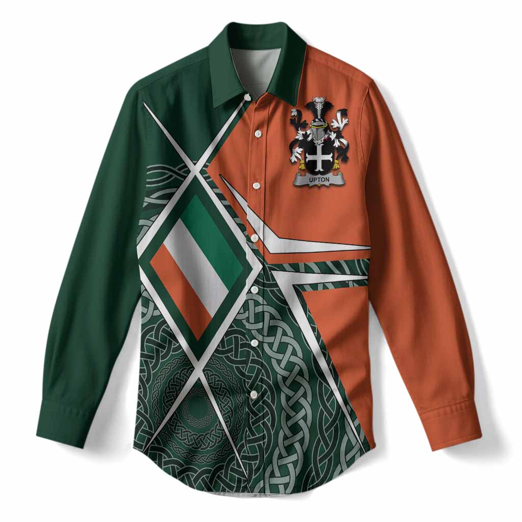 Upton Irish Coat of Arms Women’s Casual Shirt Celtic Geometry